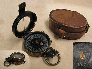 Rare WW1 Francis Barker Mk VII marching compass made for the Indian Army'
